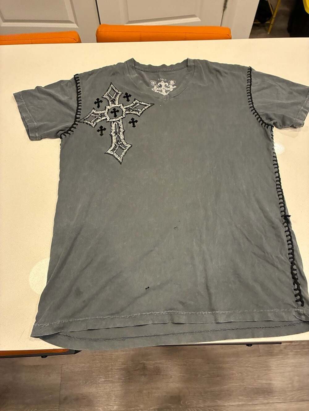 Raw State Cross Wing Grunge Cyber Y2K Style T-shirt